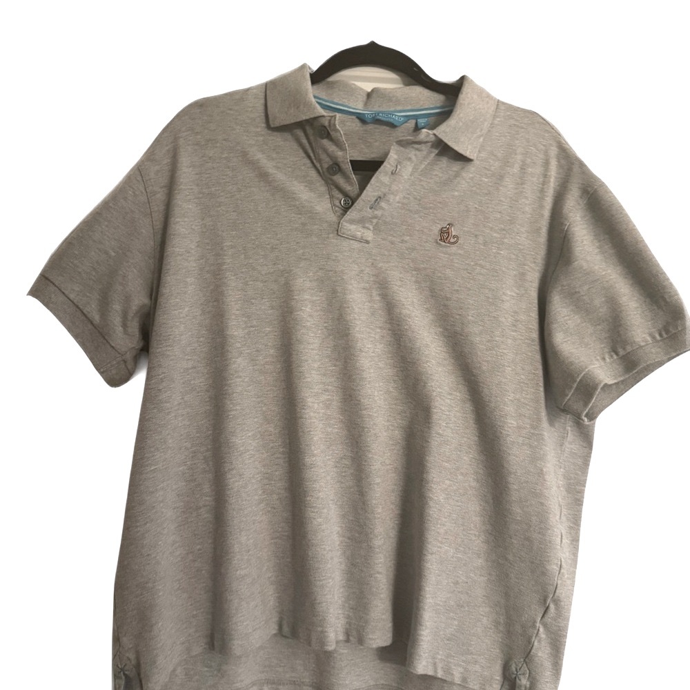 Tori Richard Gray Polo Shirt